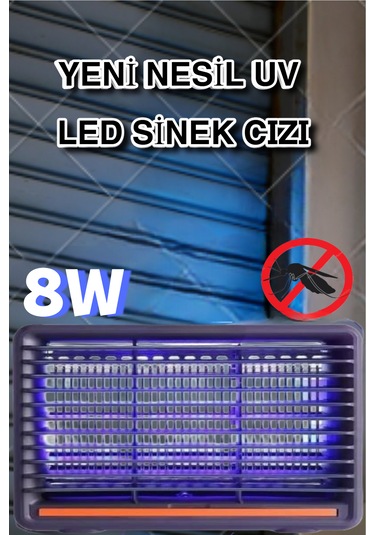 Füme Kasa Uv Işıklı Elektrikli Sivrisinek Öldürücü Sineksavar Sin