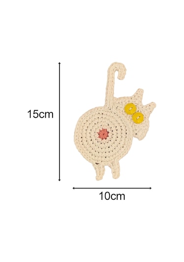 Suntek Magideal Sevimli Kahve Ve Çay İçeceği Coaster İçecek Beyaz