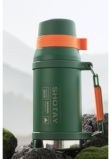 Shotay Camper Çelik Termos Unisex Matara 1500 Ml. Sht-st-8216-3 Yeşil