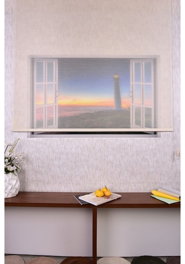 Gold 6 Boğumlu Tül Etek Dilimsiz Zebra Stor Güneşlik Perde