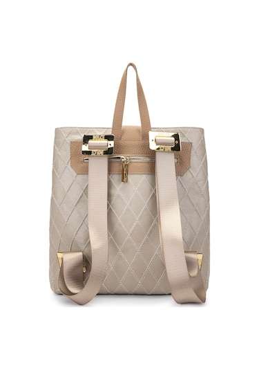Dolce Kadın Vegan Bej Kap Sırt Çantası 1025 248049-3 Bn Canta Y24 Beıgh Kap Bej