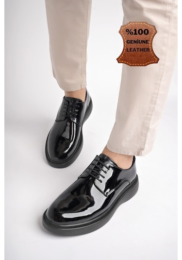 Muggo Smith Garantili Günlük Klasik Hakiki Deri Casual Rahat Ortopedik Kalın Taban Erkek Ayakkabı Siyah - Buz Muggo Smith Garantili Günlük Klasik Hakiki Deri Casual Rahat Ortopedik Kalın Taban Erkek Ayakkabı Siyah - Buz