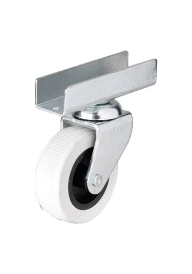 323 - 50x20 Mm Gri Uzun U Tablalı Teker 4 Adet