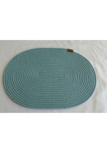 Jüt Amerikan Servis Sofra Altlığı, Masa Dekoru Supla Oval 30x40 8li Mint