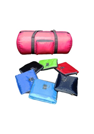 Suntek Katlanabilir Seyahat Duffel Torbası Katlanır Kırmızı Kırmızı