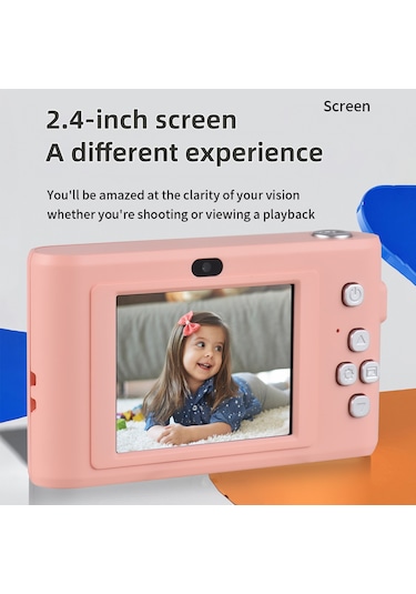 1080p Dijital Kamera Video 50mp Fotoğraf Çift Lens 2.4 İnç Ekran 8x Zoom