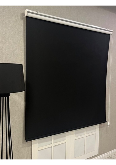 %100 Işık Geçirmez Blackout Stor Perde Siyah Siyah
