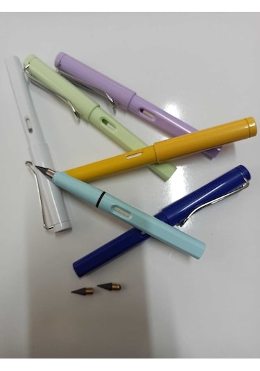 2 Adet Sonsuz Kalem,2adet Yedek Uç Ve Silgi, Bitmeyen Kalem, Uzun Ömürlü Kurşun Kalem, Çizim Kalemi