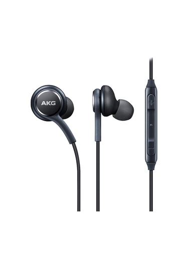 Manyetik Metal Kulaklık Ig955 Kablolu 3.5mm Kulak İçi Mikrofon Ses Kontrolü S8 İle Uyumlu Siyah -