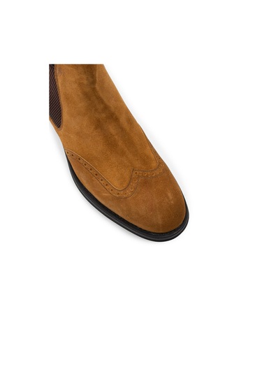 Deery Hakiki Süet Taba Rengi Chelsea Erkek Bot - 01622mtbac03 Taba