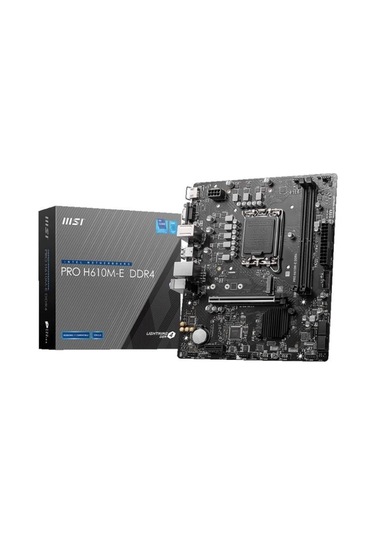 Msı Pro H610m-e Ddr4 3200mhz 1xvga 1xhdmı 1xm.2 Usb 3.2 Matx 1700p 12. / 13. Ve 14. Nesil İşlemci Uyumlu