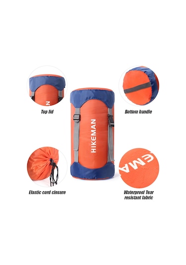 Dış Mekan Uyku Tulumu Sıkıştırma Çantası Turuncu Beden S Turuncu