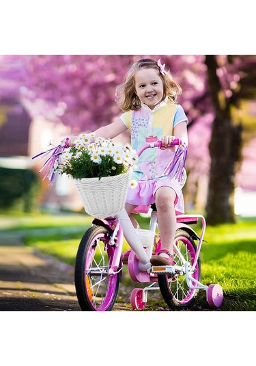 Youtek Küçük Siyah Pp Dikişli Sepet - Bisiklet, Scooter, Yürüme Arabası İçin Taşıma Sepeti Siyah