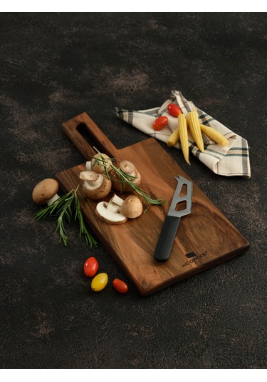 Hıcowood Doğal Ceviz Kesme Sunum Tahtası - Lazerle İsim/Söz Yazılır