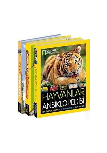 National Geographic Kids Hayvanlar Ansiklopedi Seti 3 Kitap .