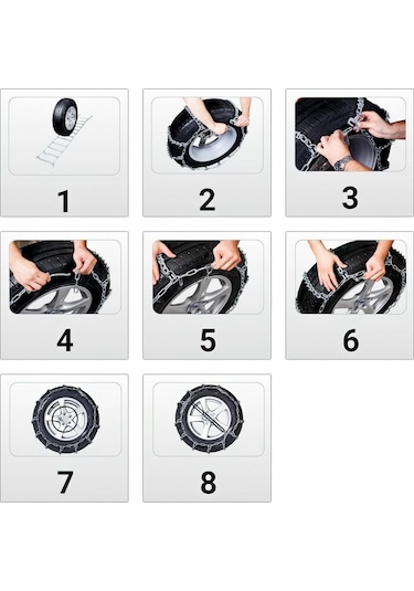 Kar Zinciri 255/40/r20 Merdiven Tipi Mahmuzlu Serme Suv Minibüs 10 CM