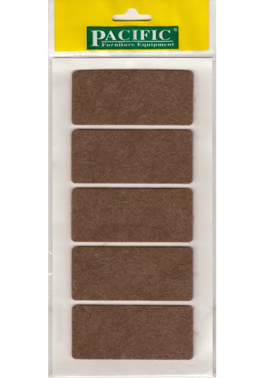Pacific Yapışkanlı Keçe 40 X90 Mm Kahverengi 5 Ad -