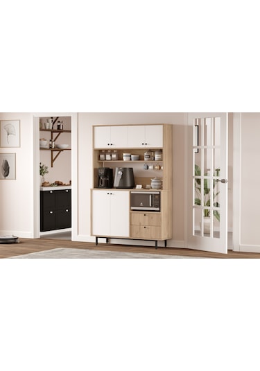 Lounge Kahve Köşesi Çok Amaçlı Dolap Mutfak Dolabı Le5-sw