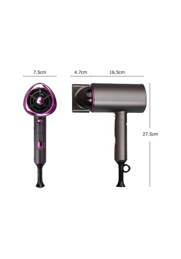 Saç Kurutma Makinesi Profesyonel Katlanır Taşınabilir Ev 1800w Yüksek Güçlü Saç