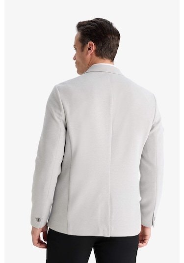 DeFacto Slim Fit Dar Kesim Yarım Astar Blazer Ceket E3447AX25SMGR323