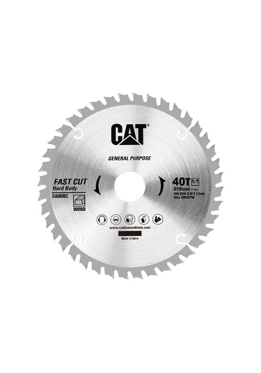 Cat Da08002 184x30mm Ahşap Kesme Elmas, Daire Testere Bıçağı 40 Diş Fr Da08002