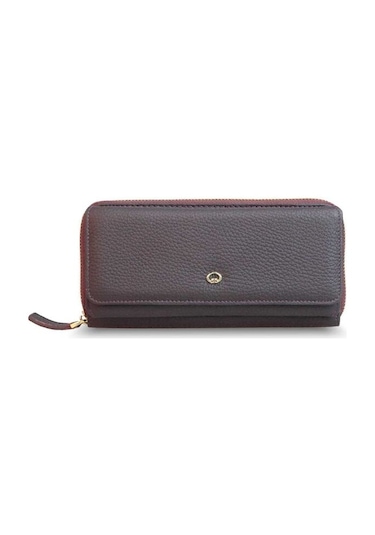 Guard Mat Bordo Hakiki Deri Kadın Cüzdanı P1263 Bordo