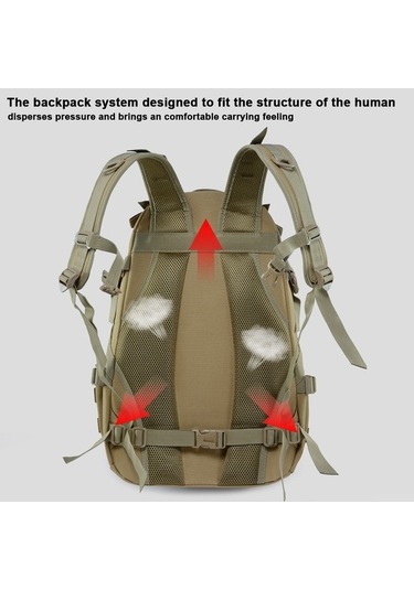 Dancemonkey Çok İşlevli Açık Hava Spor Sırt Çantası Büyük Kapasiteli Tırmanma Sırt Çantası Kamp Yürüyüş Trekking Oxford Kumaş Omuz Çantası Siyah