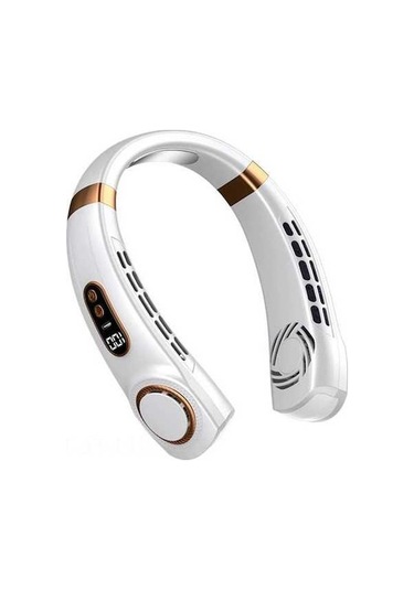 Pazly 360 Sessiz Boyun Fanı - Led Işıklı, Tip-c Şarj, Taşınabilir Buz Soğutmalı