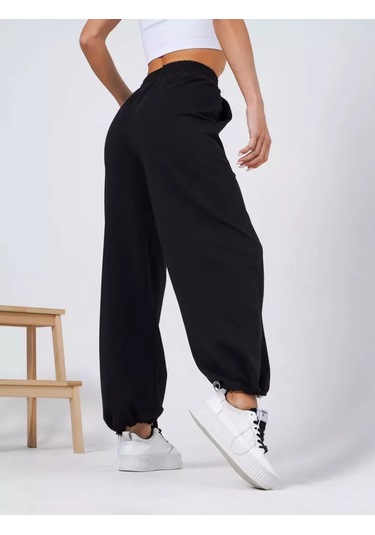 Kadın Spor Kargo Pantolon 255639006 Siyah