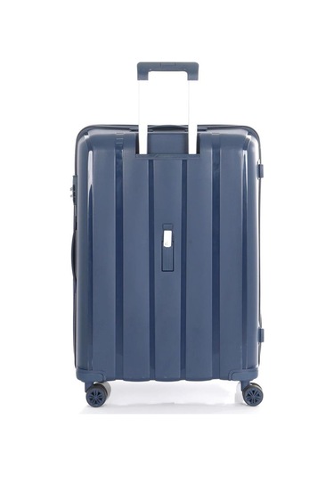 Mçs Bavul Orta Ve Kabin 2li Set Kırılmaz Silikon Valiz V305 Laci Lacivert