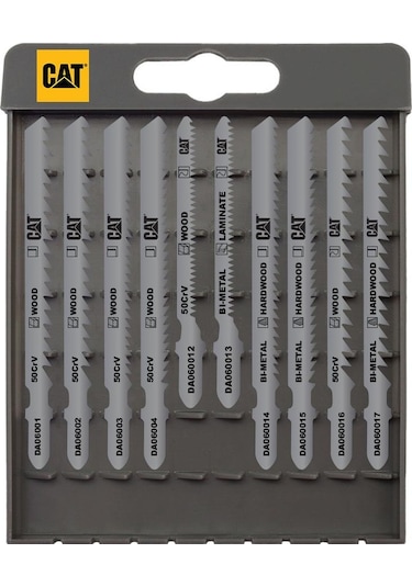 Cat Da06902 10 Parça Profesyonel Ahşap Hassas/kaba/düz/kavisli Kesim Dekupaj Testere Ucu