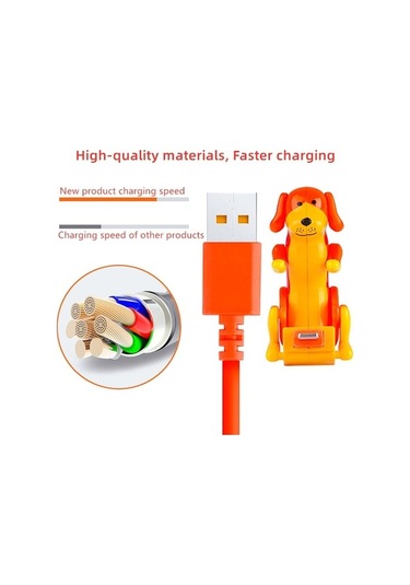 Prestigegoods Kambur Nokta Köpek Mikro Usb Kablosu Hızlı Şarj 3a Samsung Uyumlu Xiaomi Redmi İçin Android Telefon Kablosu