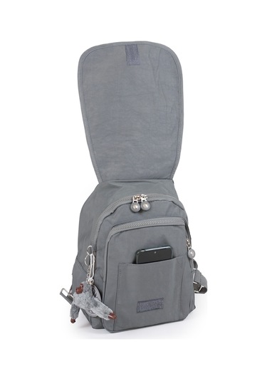 Küçük Boy Krinkıl /klinkır Su Geçirmez Çok Gözlü Uzun Askı Günlük El Omuz Ve Sırt Çantası Gri 13-5a Gri