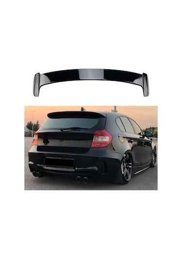 Bmw E87 Spoiler Parlak Siyah Spoyler Plastik İthal
