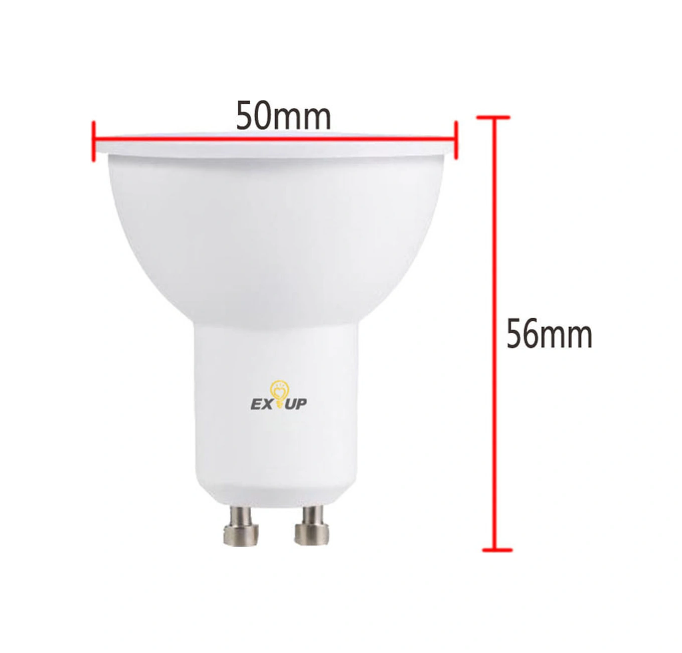 Youmex Gu10 220-240v 7w Led Işık Ampülü, 2800-3500k Sıcak Beyaz, 500-600lm, 270 Derece Açılı, 30.000 Saat Ömür, İç Mekan Kullanıma Uygun