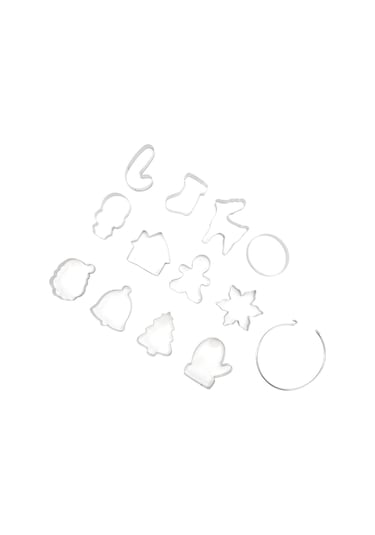 Kosona 12 Parça Paslanmaz Çelik Noel Kurabiye Kalıbı - Güvenli Kenar Tasarımı, Kolay Demold, Çok Amaçlı Kullanım Diğer