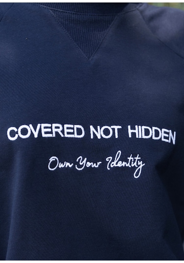 Mayovera Tesettür Eşofman Üstü- Not Hidden Lacivert