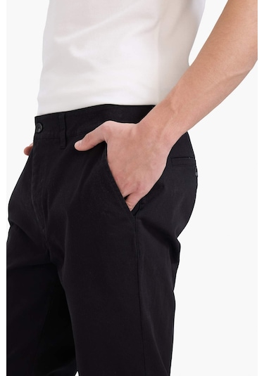 Defacto Düz Paça Pantolon D7349AX25SP Siyah
