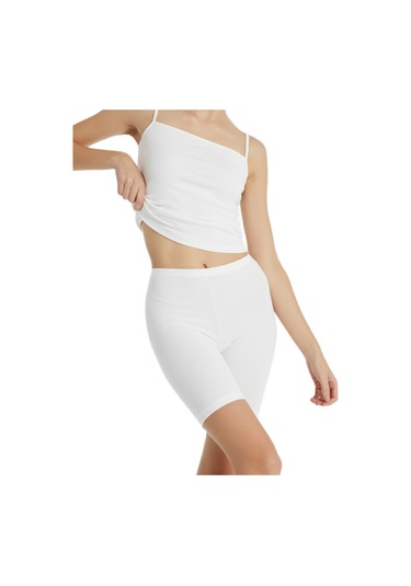 Blackspade Kadın Büyük Beden Boxer Essential 1309 Beyaz