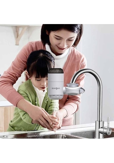 Dancemonkey Zoosen Tipi Su Stili: Hızlı Isıtmalı Musluk Fişi, Elektrikli Cbtx Beyaz Bağlantı Anında Ab Vw Çok Renkli