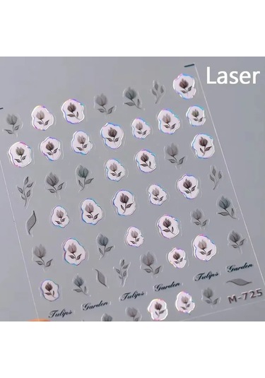 1 Adet 5d Japon Pembe Petal Kabartmalı Nail Art Etiketler Zarif Retro Çiçek Kendinden Yapışkanlı Transfer Tırnak Süslemeleri Çıkartmaları Dıy Nikel Serbest Beyaz