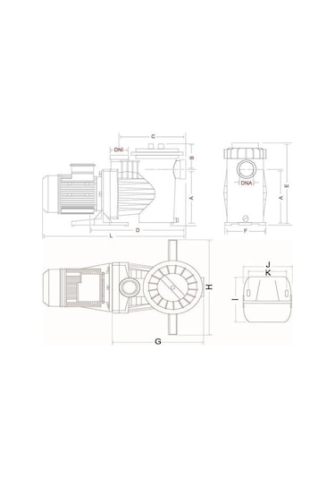 Saci Winner Havuz Pompası 1,5 hp 380 Volt