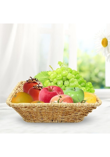 Suntek Magideal Dokuma Sepet Kase Yemek Sebzeleri Yatak Odası Banyo L