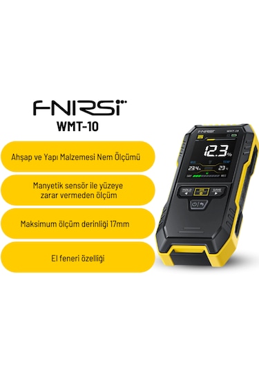 Fnırsı Wmt-10 Manyetik Nem Ölçer Ahşap & Yapı Malzemeleri