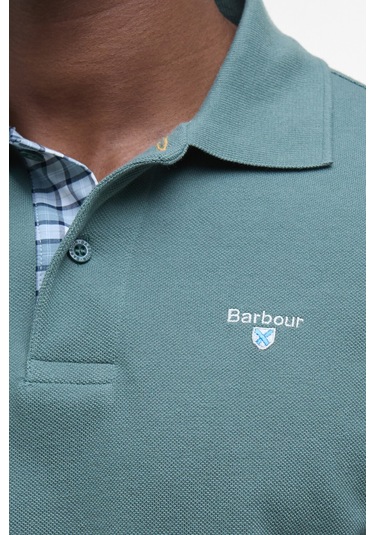 Barbour Tartan Pique Polo Yaka Te31 Vintage Teal Te31 Vintage Teal Çok Renkli