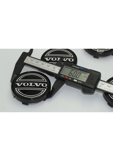 Dk Tuning Volvo Jant Göbeği Kapak Seti 60mm Siyah Renk