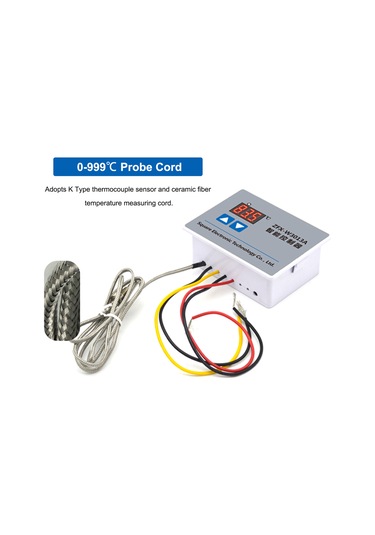 Lemestar Zfx-w3013a 0-999 Dijital Sıcaklık Kontrol Cihazı, Abs Malzeme, Ateş Korumalı, 220v 2200w Bitkisel Yağ Ocağı Kontrolörü