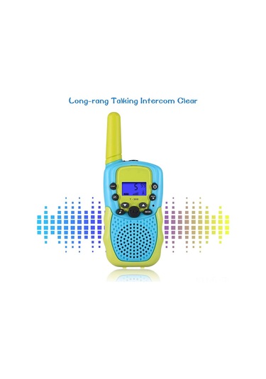 Lemestar Çocuklar İçin Renkli Telsiz İletişim Cihazı, 8-22 Kanal, 3-5 Km Menzil, 4xaaa Pil İle