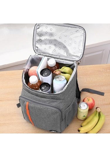 Novahub 18l Su Geçirmez Soğutucu Sırt Çantası, 18l Kapasite, Gri, Oxford Kumaş, Yalıtımlı, Sızdırmaz, Seyahat, Picnik, Öğle Yemeği Çantası Çok Renkli