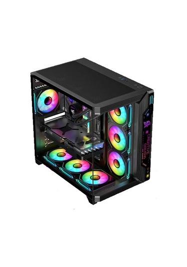 Alltech Deep Black 16X i5-12400F 16 GB 500 GB NVMe M.2 SSD RTX4060 Free Dos Masaüstü Oyuncu Bilgisayarı